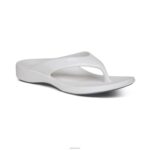 Maui Orthotic Flips Aetrex Women Glossy White XLXT0181