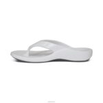 Maui Orthotic Flips Aetrex Women Glossy White XLXT0181 - Image 4