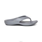 Maui Orthotic Flips Aetrex Women Matte Grey XLXT012 - Image 2