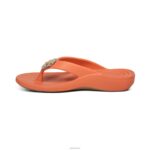 Maui Starfish Orthotic Flips Aetrex Women Coral XLXT0272 - Image 4