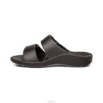 Milos Orthotic Slides Aetrex Men Black XLXT0321 - Image 4