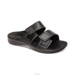 Milos Orthotic Slides Aetrex Men Black XLXT0321 - Image 7