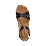 Paula Platform Sandal Aetrex Women Black XLXT0251 - Image 5