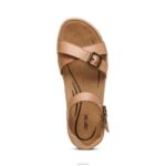 Paula Platform Sandal Aetrex Women Camel XLXT0291 - Image 5