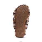 Penelope Adjustable Faux Fur Slippers Aetrex Women Leopard XLXT0212 - Image 6