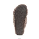Penelope Adjustable Faux Fur Slippers Aetrex Women Taupe XLXT0225 - Image 6