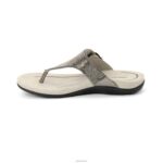 Rae Adjustable Thong Sandal Aetrex Women Gunmetal XLXT0245 - Image 4