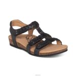 Reese Adjustable Gladiator Sandal Aetrex Women Black XLXT0169