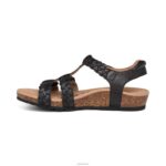 Reese Adjustable Gladiator Sandal Aetrex Women Black XLXT0169 - Image 5