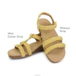 Reese Adjustable Gladiator Sandal Aetrex Women Yellow XLXT0170 - Image 12