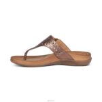Rita Adjustable Thong Sandal Aetrex Women Bronze XLXT051 - Image 5