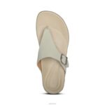 Rita Adjustable Thong Sandal Aetrex Women Light Grey XLXT0134 - Image 6