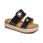 Sofie Platform Sandal Aetrex Women Black XLXT0231 - Image 7