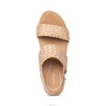 Summer Woven Quarter Strap Wedge Aetrex Women Bone XLXT0153 - Image 5