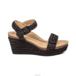 Sydney Quarter Strap Espadrille Wedge Aetrex Women Black Jute XLXT0279 - Image 2