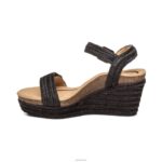 Sydney Quarter Strap Espadrille Wedge Aetrex Women Black Jute XLXT0279 - Image 4