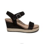Sydney Quarter Strap Espadrille Wedge Aetrex Women Black XLXT09 - Image 2