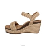 Sydney Quarter Strap Espadrille Wedge Aetrex Women Natural XLXT0278 - Image 4