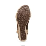 Sydney Quarter Strap Espadrille Wedge Aetrex Women Natural XLXT0278 - Image 6