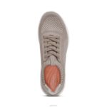 Teagan Arch Support Sneakers Aetrex Women Oatmeal XLXT0121 - Image 5