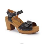 Tory Open Toe Heels Aetrex Women Black XLXT0268