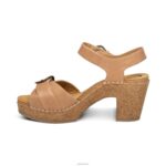Tory Open Toe Heels Aetrex Women Camel XLXT0269 - Image 4