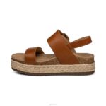 Vania Arch Support Platform Sandal Aetrex Women Cognac XLXT0267 - Image 4