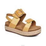 Vania Arch Support Platform Sandal Aetrex Women Yellow XLXT0195 - Image 7