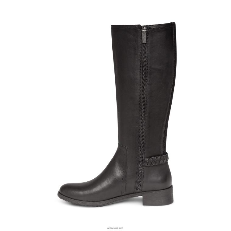 Vera Arch Support Weather Friendly Riding Boot Aetrex Women Black XLXT0178 - Image 4